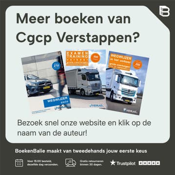 B-555 examentraining theorie rijbewijs B / Verkeerswegwijzer, Boeken, Verzenden, Zo goed als nieuw, Cgcp Verstappen