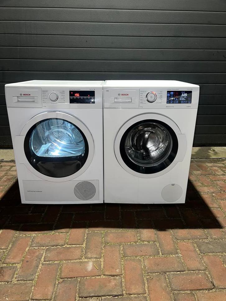 KORTING! BOSCH 8KG IDOS Wasmachine BOSCH 8KG Warmtepompdrogr, Witgoed en Apparatuur, Wasmachines, Minder dan 85 cm, 1200 tot 1600 toeren