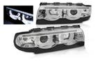 3D LED Angel Eyes koplampen Chrome geschikt voor BMW E38, Verzenden, Nieuw, BMW