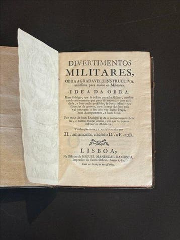 Desconocido - Divertimentos militares obra agradavel e, Antiek en Kunst