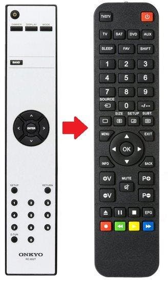 Alternatieve Onkyo RC-852T afstandsbediening, Verzenden, Nieuw