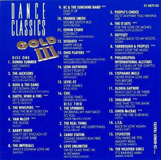 Dance Classics Gold III 3351476870626, Cd's en Dvd's, Cd's | Overige Cd's, Verzenden