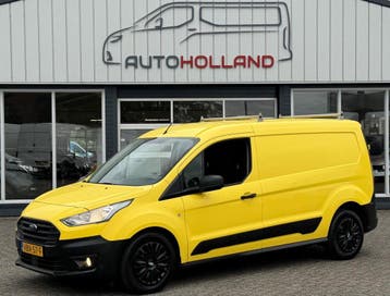 Ford Transit Connect 1.5 TDCI 74KW 100PK L2 MAXI EURO 6 AIRC, Gebruikt, Euro 6, Geel, Dealer onderhouden