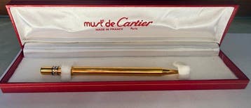 Cartier - Must de Cartier Vendome Godron Tre Ori - Pen, Verzamelen, Nieuw