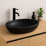 Wasbak | Wastafel | Marmer | 60x40x12 | Natuursteen | Zwart, Verzenden, Nieuw