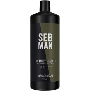 Sebastian The Multitasker Care 3-in-1 Shampoo - Sale 1000ml, Ophalen of Verzenden, Nieuw, Shampoo of Conditioner