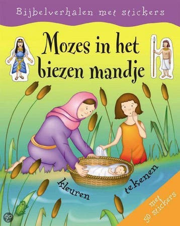 Bijbelverh. stickers Mozes biezen mandje - Randall, Verzenden, Gelezen