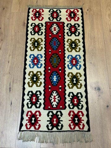 Met de hand geknoopte Oriëntaalse kelim in traditionele, Nieuw
