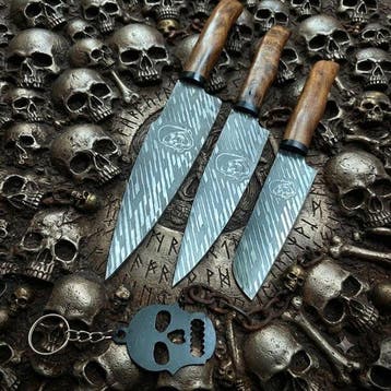 Keukenmes - Utility knife - Ambachtelijk vervaardigde, Antiek en Kunst