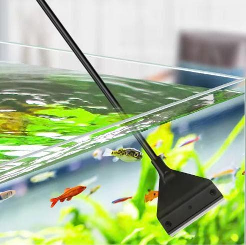 Aquarium Algen Schraper voor Glas en Zand Lange Steel, Dieren en Toebehoren, Vissen | Aquaria en Toebehoren, Nieuw, Verzenden