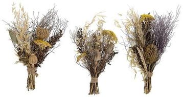 Mini driedflower boeket assorti in kraft hoes 23 cm, Ophalen of Verzenden, Nieuw