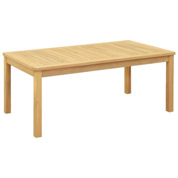 vidaXL Salontafel Licht acacia 110 x 60 x 45 cm Massief, Tuin en Terras, Tuintafels, Verzenden, Nieuw