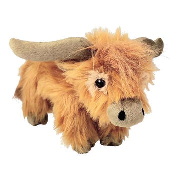 Inware Schotse hooglander knuffel - pluche - bruin - 24 cm, Verzenden, Nieuw