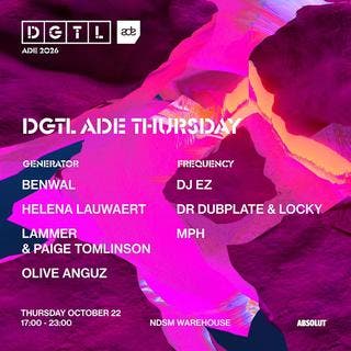 DGTL ADE Tickets – 22 okt 2026 – NDSM Amsterdam, Twee personen, Oktober