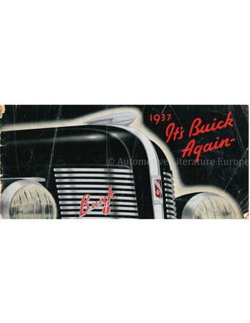 1937 BUICK EIGHT MODELLEN BROCHURE ENGELS, Nieuw, Author