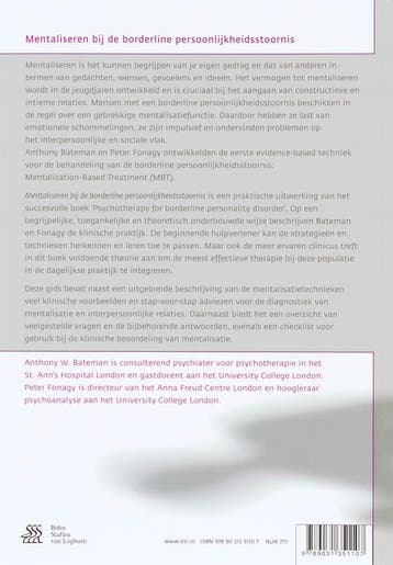 Mentaliseren bij de borderline persoonlijkheidsstoornis, Verzenden, Gelezen, P. Fonagy