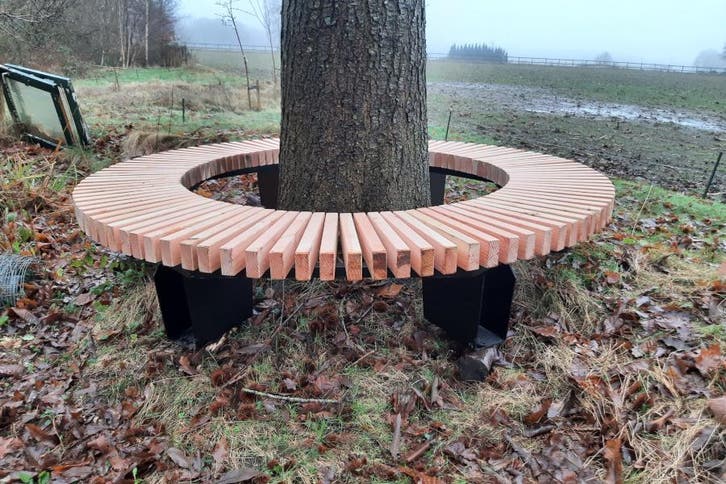 Rockwood® Boombank Douglas de Luxe met Metaal Onderstel, Tuin en Terras, Tuinsets en Loungesets, Nieuw, Hout, Ophalen of Verzenden