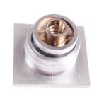 Mini Knop+Ring Vierkant Pushlock Nikkel Mat 2st., Caravans en Kamperen, Kampeeraccessoires, Ophalen of Verzenden, Nieuw