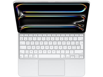 Apple iPad Pro (2024/2025) - Magic Keyboard - Trackpad - Wit, Computers en Software, Verzenden, Zo goed als nieuw, Apple