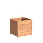 Hardhouten plantenbak Sevilla 60x60x57,4cm - Met bodem, Tuin en Terras, Vierkant, Nieuw, 60 tot 100 cm, 30 tot 60 cm