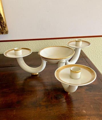 Rosenthal - Kaarsenhouder - Porselein - kandelaar en, Antiek en Kunst