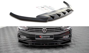 Voorspoiler V.2 VW Passat B8 FL Maxton Glans Zwart, Ophalen of Verzenden, Nieuw