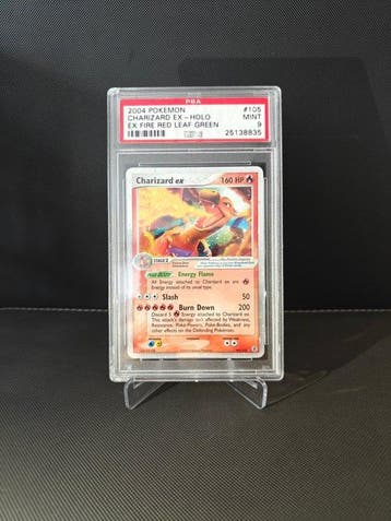 Pokémon - 1 Graded card - Charizard 105 Holo - PSA 9 - EX -, Nieuw
