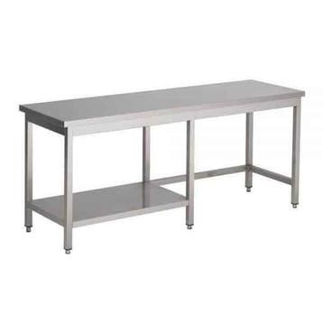 RVS Werktafel met half bodemschap 700 diep, Verzenden, Nieuw in verpakking