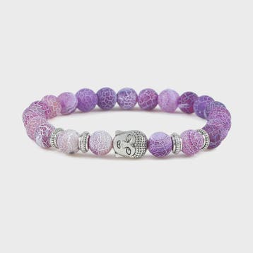Natuurstenen Buddha Armband met Tijgeroog Kralen - Elastisch, Verzenden, Nieuw