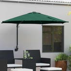 vidaXL Tuinparasol Groen 248 x 248 x 148 cm Polyester en, Verzenden, Nieuw, 2 tot 3 meter