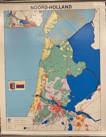 Klassikale kaart Noord-Holland, Verzenden, Nieuw