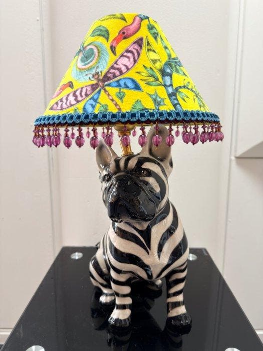 Tafellamp - Keramiek, Messing, Textiel, Antiek en Kunst, Kunst | Designobjecten