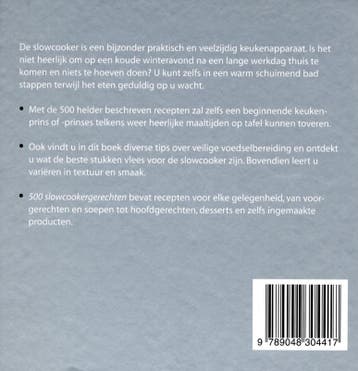 500 slowcooker recepten 9789048304417, Verzenden, Gelezen