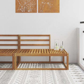 vidaXL Buiten Eindbank Naturel 115 x 83 x 73 cm, Verzenden, Nieuw