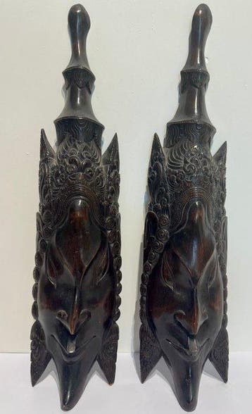 Balinese maskers - Hout - Indonesië - 20e eeuw