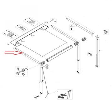 Fiamma Staander en Rafter CaravanStore XL 360-550R, Ophalen of Verzenden, Nieuw, Fiamma