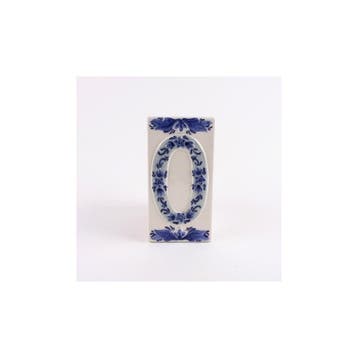 Huisnummer 0 Delfts Blauw Keramiek, Ophalen of Verzenden, Nieuw