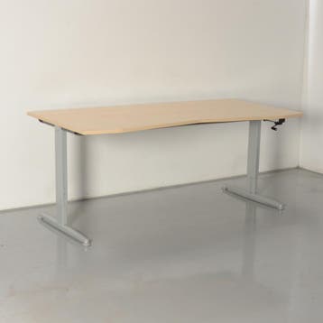 Aspa bureau, ahorn blad, 180x 80/90 cm, hoogte verstelbaar, Ophalen of Verzenden, Nieuw