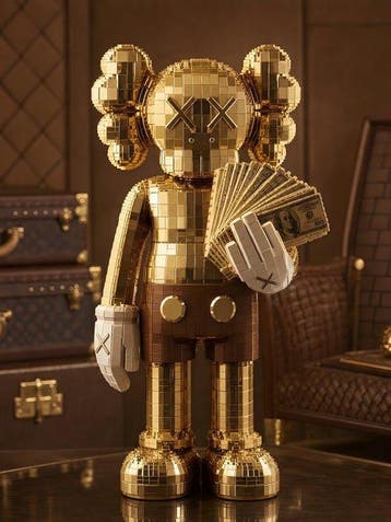 daveY - KAWS x LEGO x LUXURY - GOLDEN COMPANION, Nieuw