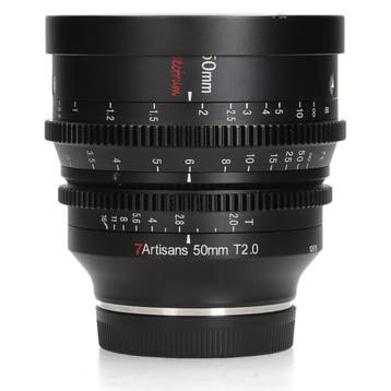 7Artisans 50mm T2.0 Spectrum - Sony FE - 1 jaar garantie, Ophalen of Verzenden, Zo goed als nieuw
