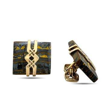 Manchetknopen - 14 karaat Geel goud, Exclusieve 14k