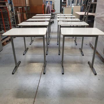 VS schooltafels - 76x70x50 cm - crème/wit blad (alleen per s, Ophalen of Verzenden, Nieuw