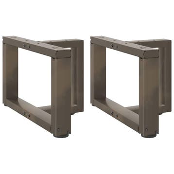 vidaXL Salontafelpoten 2 st T-vormig 40x25x(30-31) cm staal, Verzenden, Nieuw