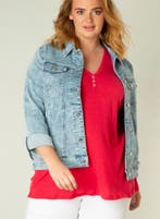 Yesta linen shirt v-hals knoopjes Maat:, Verzenden, Nieuw, Overige kleuren