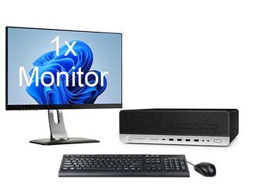 HP EliteDesk 800 G4 SFF i5 8e Gen incl. 1 Monitor + Windows, Computers en Software, Desktop Pc's, Ophalen of Verzenden, Nieuw