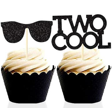 Taart topper Two Cool, Ophalen of Verzenden, Nieuw, Taarten of Cupcakes, Versiering
