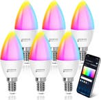E27 LED lamp - Dimbaar - Smart lamp - 6,5W - 6 stuks - Aigos, Verzenden, Zo goed als nieuw