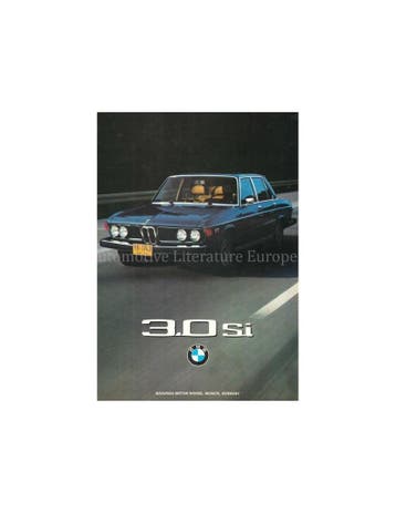 1975 BMW 3.0 SI BROCHURE ENGELS (USA), Boeken, Nieuw, BMW, Author