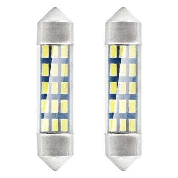 Dome - 44MM LED - 15SMD - Wit - 24V - Per stuk, Ophalen of Verzenden, Nieuw