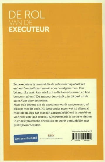 De rol van de executeur / Klaar voor de notaris / 3, Verzenden, Gelezen, Joline Kronenburg-de Jonge